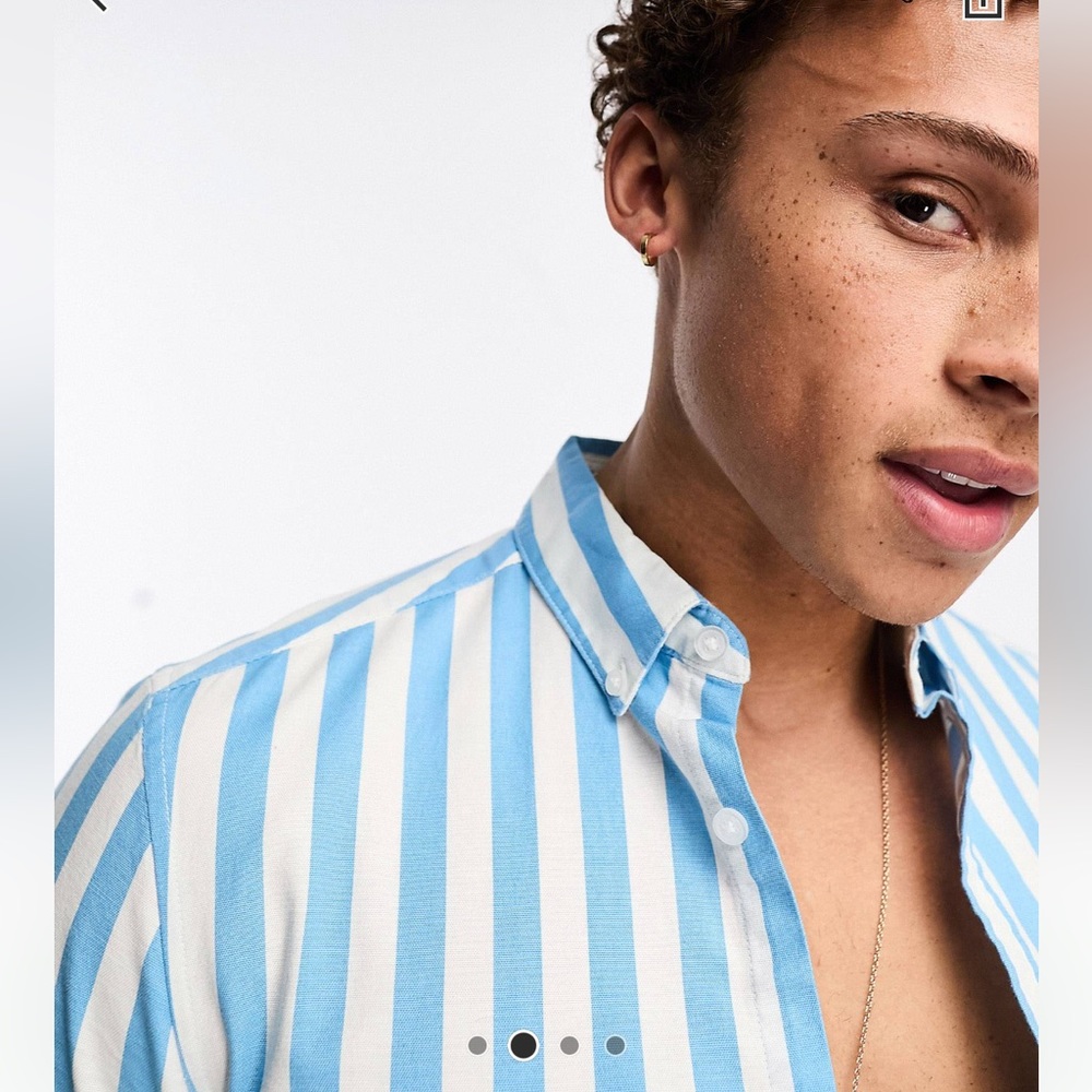 Stretch Skinny Oxford Shirt - Picture 5 of 5